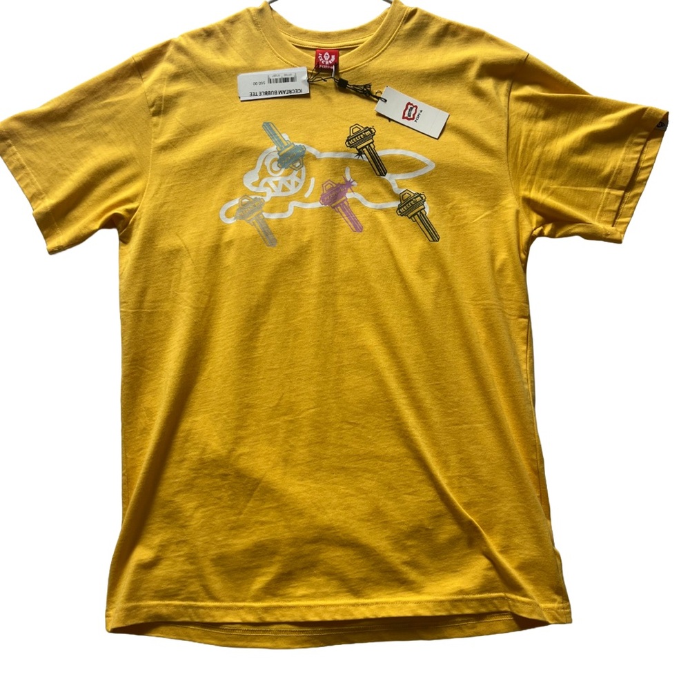 ICE CREAM billionaire, boys club M Yellow Graphic T-Shirt
